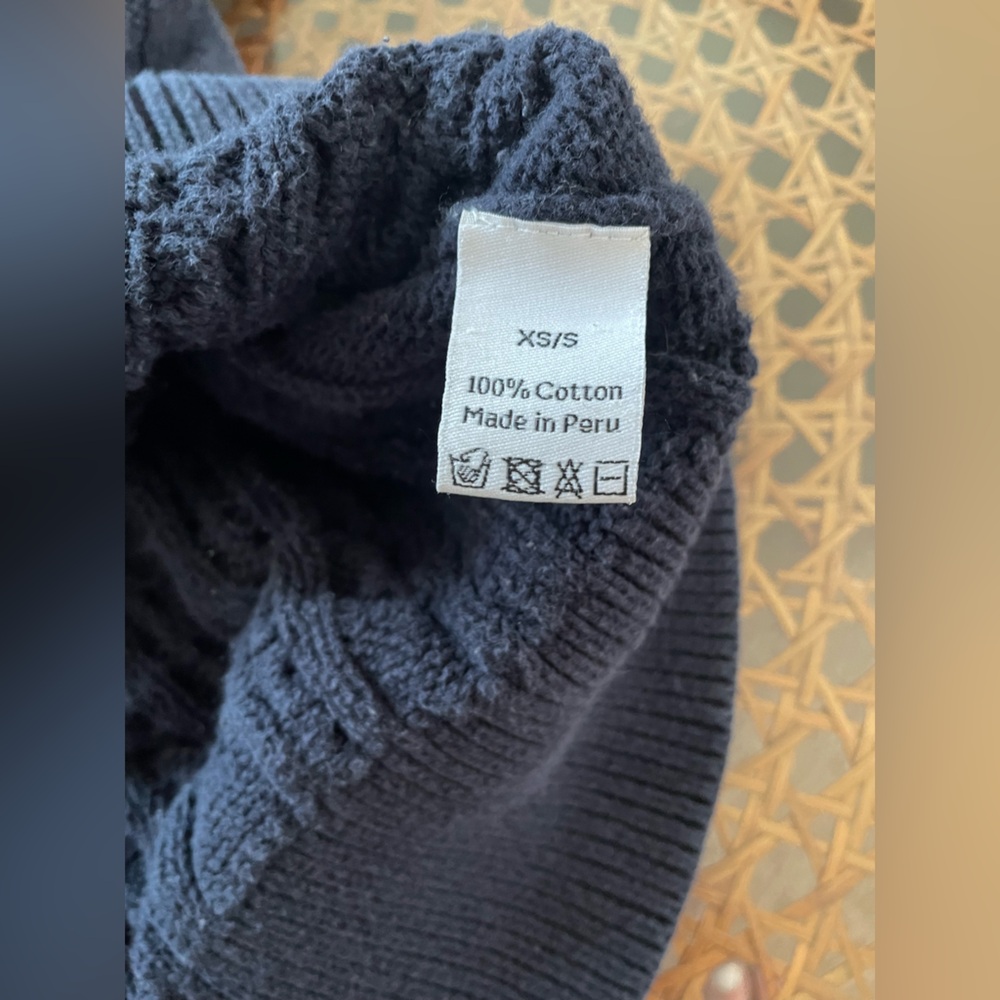 I Love Mr Mittens Navy Cable Knit Sweater - Picture 6 of 6